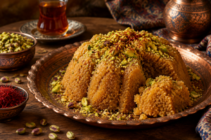 حلوا شکری با چی درست میشه طرز تهیه حلوا شکری با آرد گندم و کنجد
